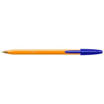 Stylo bille ORANGE Pointe Fine 0,7mm Encre Bleue - BIC