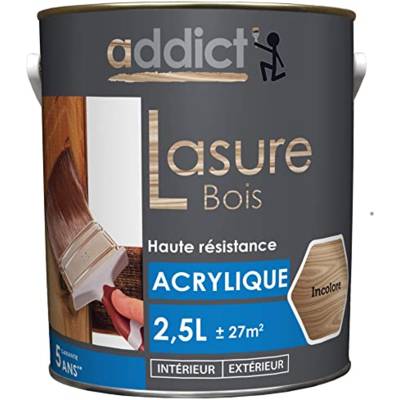 Lasure bois acrylique ADDICT incolore - Gedimat - RECA
