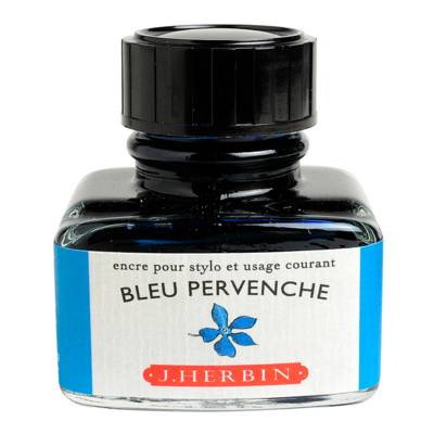 Encre traditionnelle à stylo en flacon "D" 30ml Bleu pervenche - HERBIN