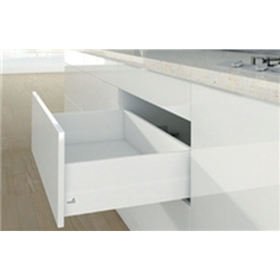 Casserolier HETTICH Arcitech avec Topside (rehausse métal) - P.500 H.186/94mm - Blanc sans coulisse - 9149333 - HETTICH FRANCE
