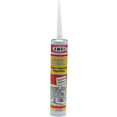 Mastic polyuréthane PU25 EMFI - Blanc - Cartouche 300 ml - Lot de 25 - 74064BE338