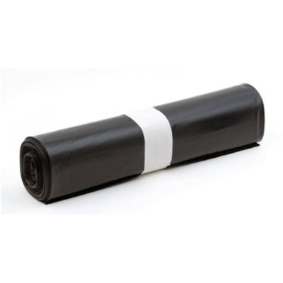 Rouleau de 20 sacs poubelle CRISTAL HYGIENE noir 100L 50 microns - SB13C0NR