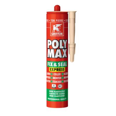 Colle et Mastic de montage POLY MAX FIX&SEAL EXPRESS 435 g - Gedimat - GRIFFON