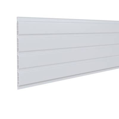 Lambris sous face PVC extérieur profil 4 planches blanc - 10 x 250 mm 4m - Gedimat - MEP