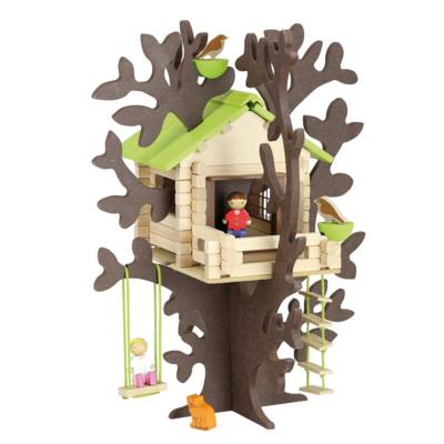 Jeux de Construction en Bois - Cabane Dans les Arbres - 90 Pièces