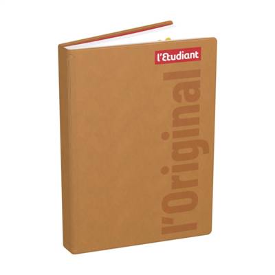 Original Agenda Scolaire Journalier 15x20cm 352p Couv PVC beige