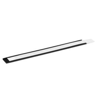 Lot de 5 porte-étiquettes magnétique - L20xH2 cm - Anthracite - Mobidecor