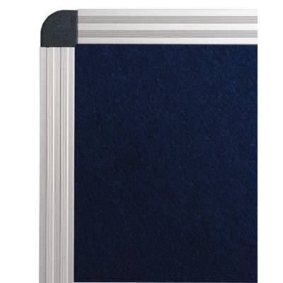 Panneaux d'exposition 2 faces - feutrine bleu marine