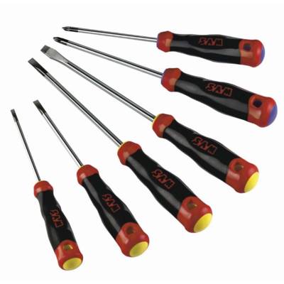 Jeu de 6 tournevis s1 fente pozidriv SAM - TJ2 - Maxoutil