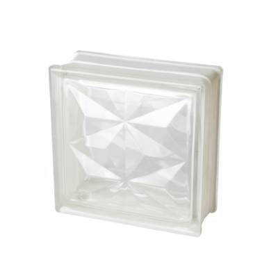 Brique de verre 198 pyramide incolore - 19 x 19 x 8 cm - Gedimat