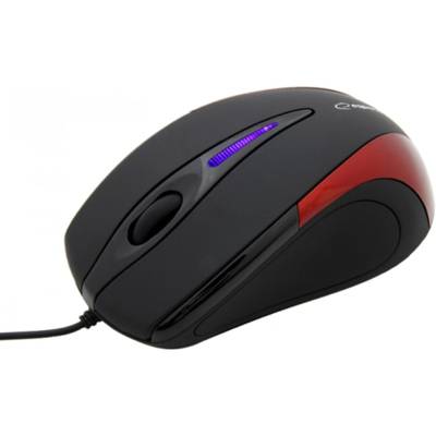 Souris filaire USB Sirius EM102R 1000Dpi Noir Rouge