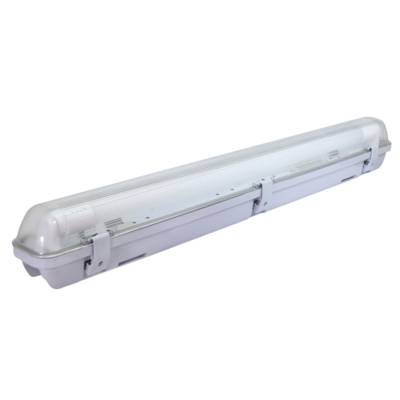 ARELATE Réglette avec 2 tubes LED 2X18W / 3800LM remplaçables - IP65 - Gedimat - TIBELEC