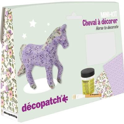 Mini kit Cheval + 2 feuilles décopatch + vernis colle