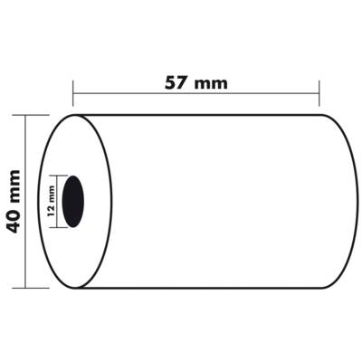 Bobine 1 pli thermique sans BPA 55g 57x40x12 mm 18 mètres - EXACOMPTA
