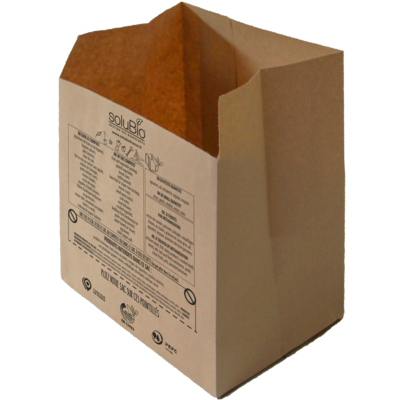 Sacs kraft - Collecte biodéchets - 7L - Carton de 300 sacs