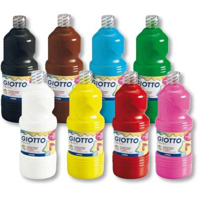 Pack école de 8 x 1 litre de gouache couleur assorties