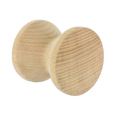 Patère bois papillon SCANDY 5 hêtre brut - Ø80 mm - Gedimat - NORAIL