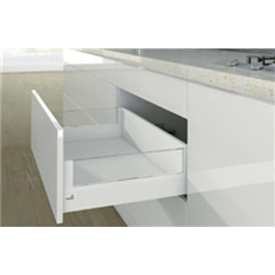 Casserolier HETTICH Arcitech p650 h186/94mm blanc sans coulisse avec designside (rehausse en verre) - 9149330 - HETTICH FRANCE