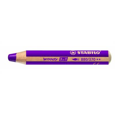 Crayon WOODY 3 en 1 Extra large Lilas