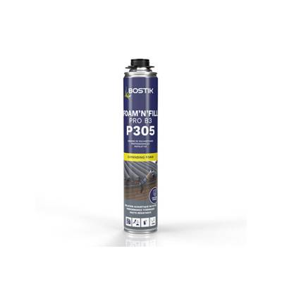 Mpusse PU P305 FOAM N'FILL PRO B3 - Aérosol pistolable de 750ml - Gedimat - BOSTIK