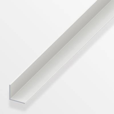 Cornière égale en PVC dur blanc ép.1mm dim.10x10mm long.1,00m - Gedimat - ALFER ALUMINIUM