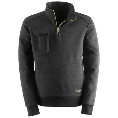 Sweat de travail à moitié zippé SLICK noir - Gedimat