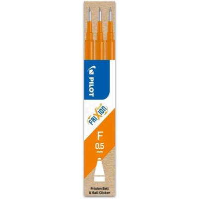 Set de 3 Recharges pour rollers effaçables Frixion ball Oorange pointe fine