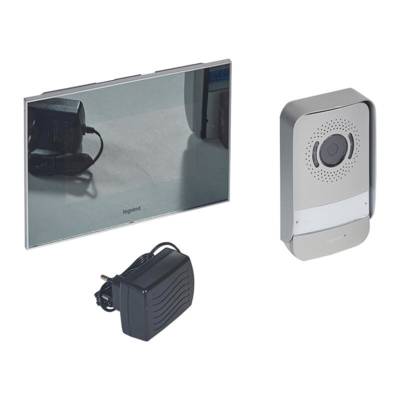 Kit portier visiophone avec interphone et écran miroir 7 pouces - Gedimat