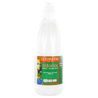 Colle blanche vinylique Cléocol en flacon de 1 kg