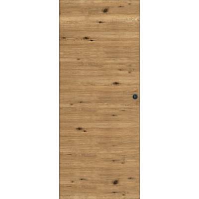 Porte coulissante pleine PYRENEES chêne brut - 204 x 73 cm - Gedimat - VALGRAD