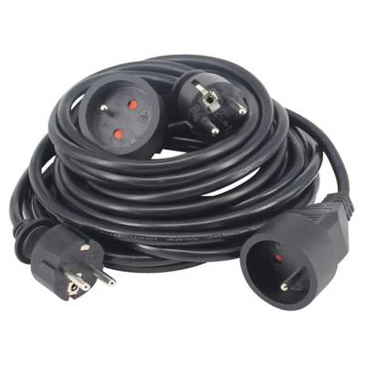 Lot 2 rallonges noires pour extérieur 3m+5m - Gedimat - GAO
