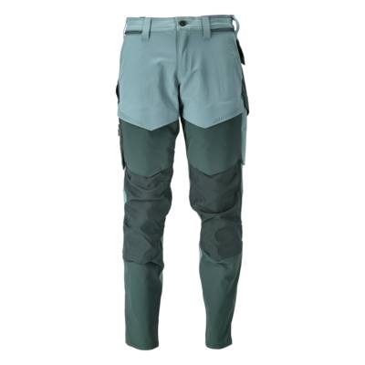Pantalon de travail avec poches genouillères MASCOT Customized - 22379-311/2-Vert menthe-52-90