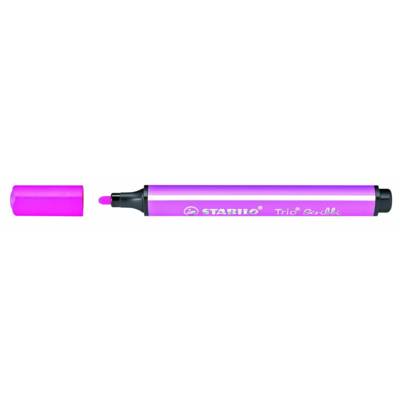 Feutre coloriage Trio Scribbi Triangulaire Pte Large rose - STABILO