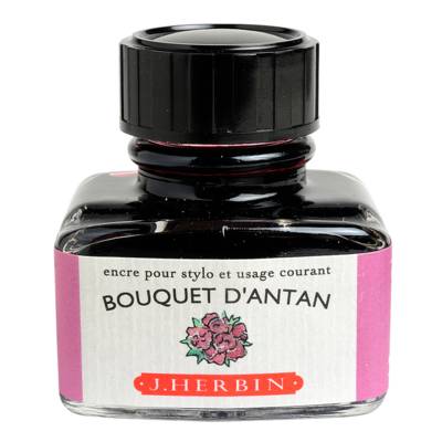 Encre traditionnelle à stylo en flacon "D" 30ml Bouquet d'antan - HERBIN