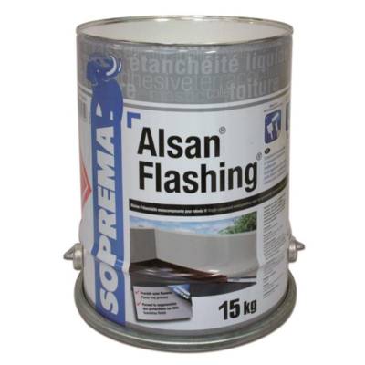 Résine d'étanchéité Alsan Flashing SOPREMA  - bidon 15 kg - 00011590 - Maxoutil