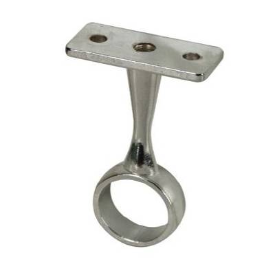 Support de milieu pour tube de penderie Ø19 mm rond en acier chromé - Gedimat