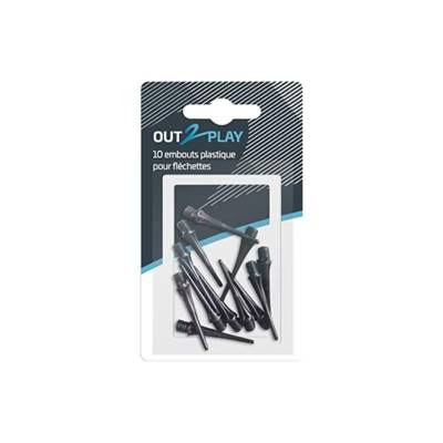 Lot de 10 Embouts en Plastique pour Fléchettes