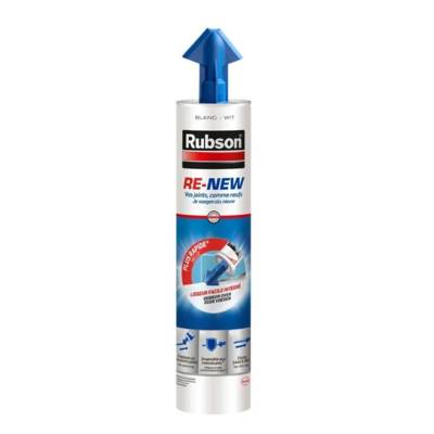 Mastic joint RE-NEW blanc - cartouche de 280ml - Gedimat - RUBSON