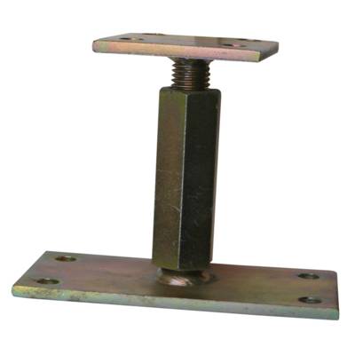 Support de poteau réglable acier bichromaté - Gedimat - NORAIL
