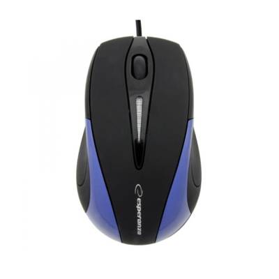 Souris Optique Filaire USB SIRIUS 3D 1000 Dpi Noir Bleu