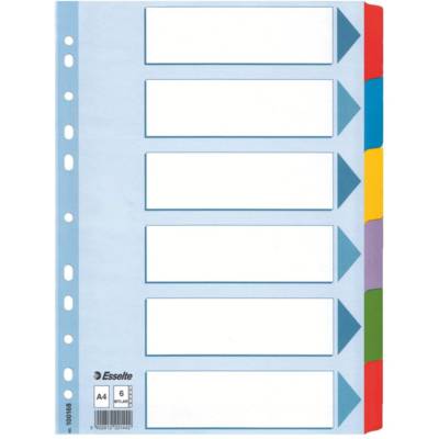 Intercalaires touches neutres en Mylar A4 6 touches