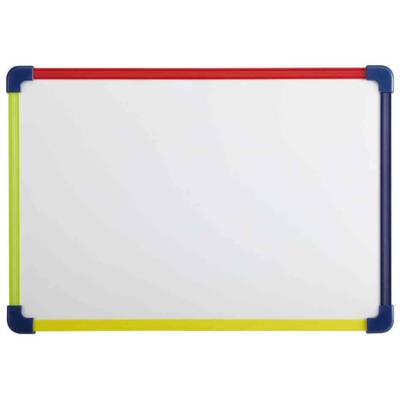 Tableau Blanc Magnétique Enfants Cadre Plastique Multicolore 40 x 28 cm