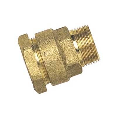 Raccord laiton brut droit mâle à visser diam.15x21mm pour tube polyéthylène diam.20mm en vrac 1 pièce - Gedimat - BOUTTE