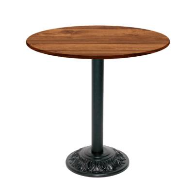 Table pied noir Ø70cm chene hunton - intérieur - RestooTab