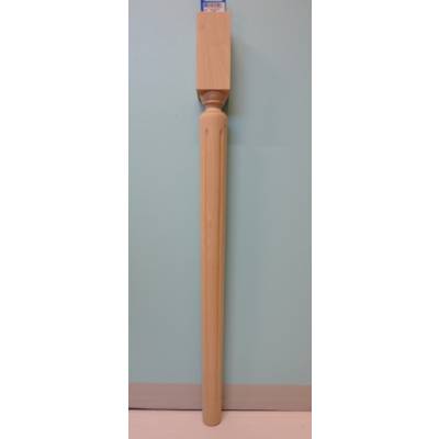 Pied de table haute bois Hêtre brut Ht.730mm Réf 280500 - Maxoutil