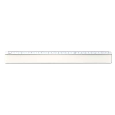 Regle 40cm bord Antitache un Biseau Blanc Qualité optique Transparent
