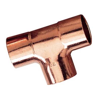Té cuivre égal à souder femelle femelle 5130 diam.12mm en vrac 1 pièce - Gedimat - BOUTTE