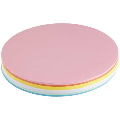 Cartes d'animation rondes Ø 18,5 cm,120 pces/paquet assortis