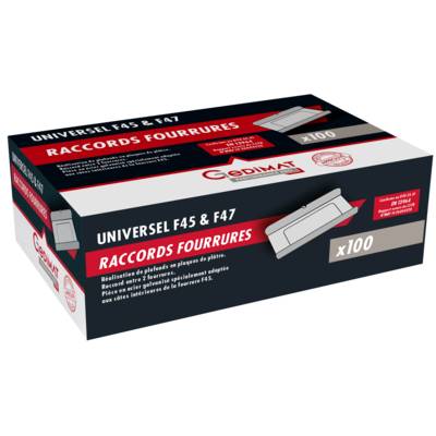 Raccord de fourrures universel F45 et F47 GEDIMAT PERFORMANCE PRO - boîte de 100 pièces - Gedimat