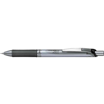 Porte-mines ENERGIZE PL75 Diam 0,5mm argent / noir - Pentel